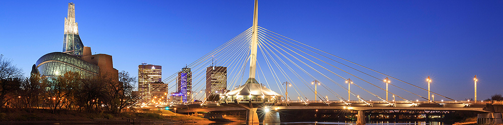 Photo of Winnipeg at night